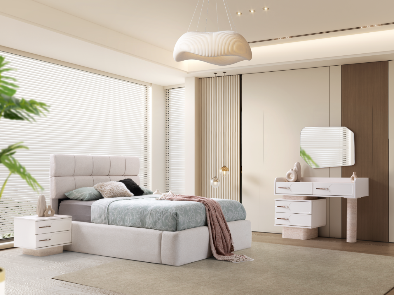  Asya %100 MDF Yatak Odası Takımı + Baza Hediye