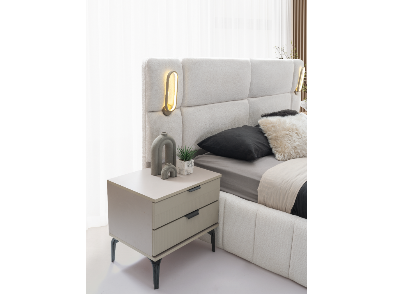 İmparator %100 MDF Modüler Yatak Odası + Baza Hediye