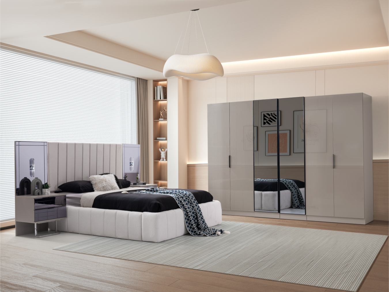 Karizma %100 MDF Modüler Yatak Odası + Baza Hediye