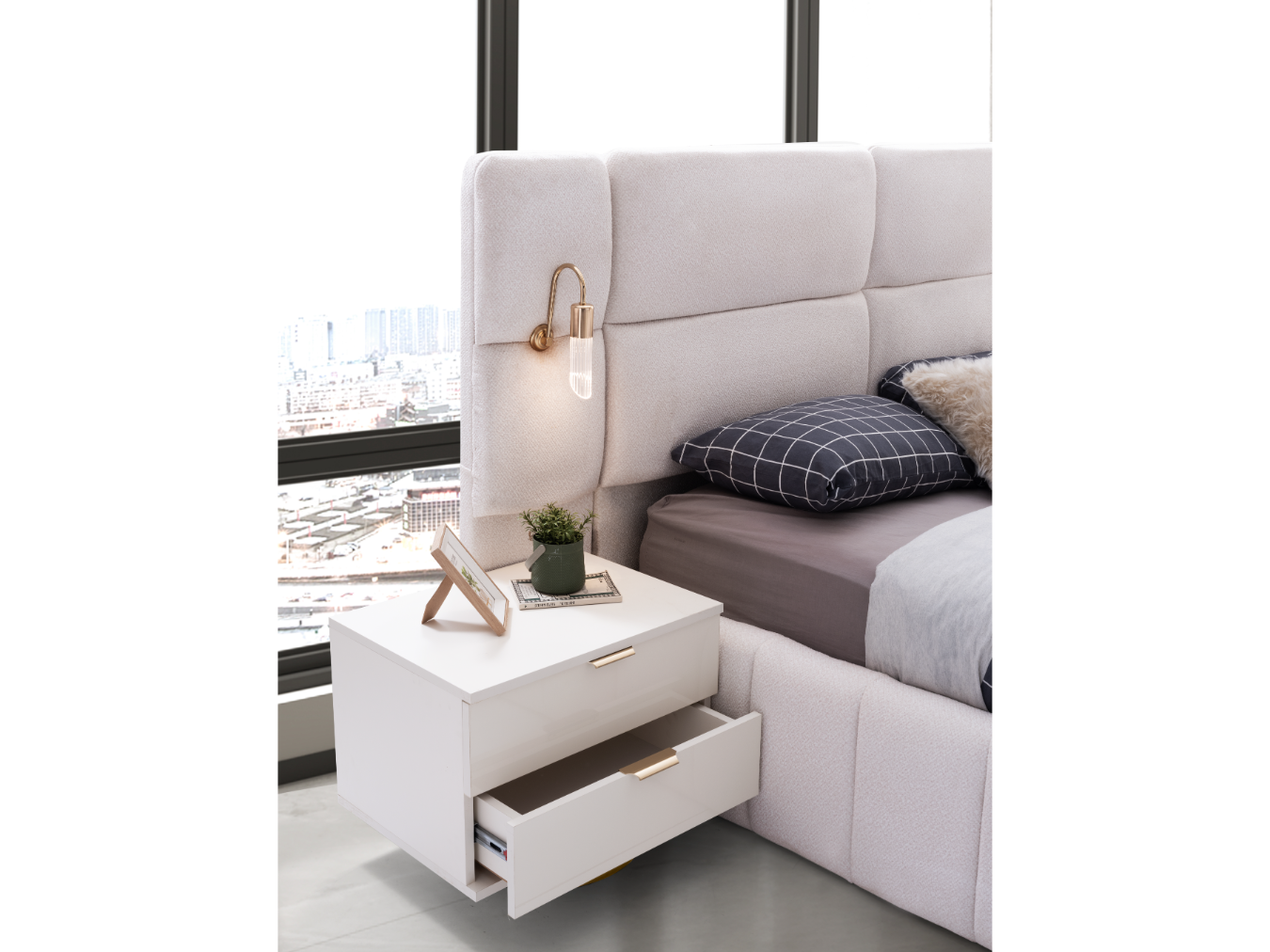 Odessa %100 MDF Modüler Yatak Odası + Baza Hediye