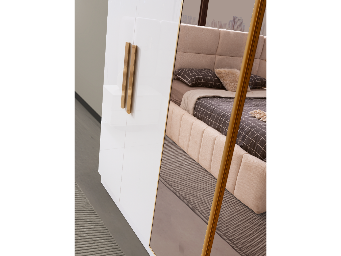 Odessa %100 MDF Modüler Yatak Odası + Baza Hediye