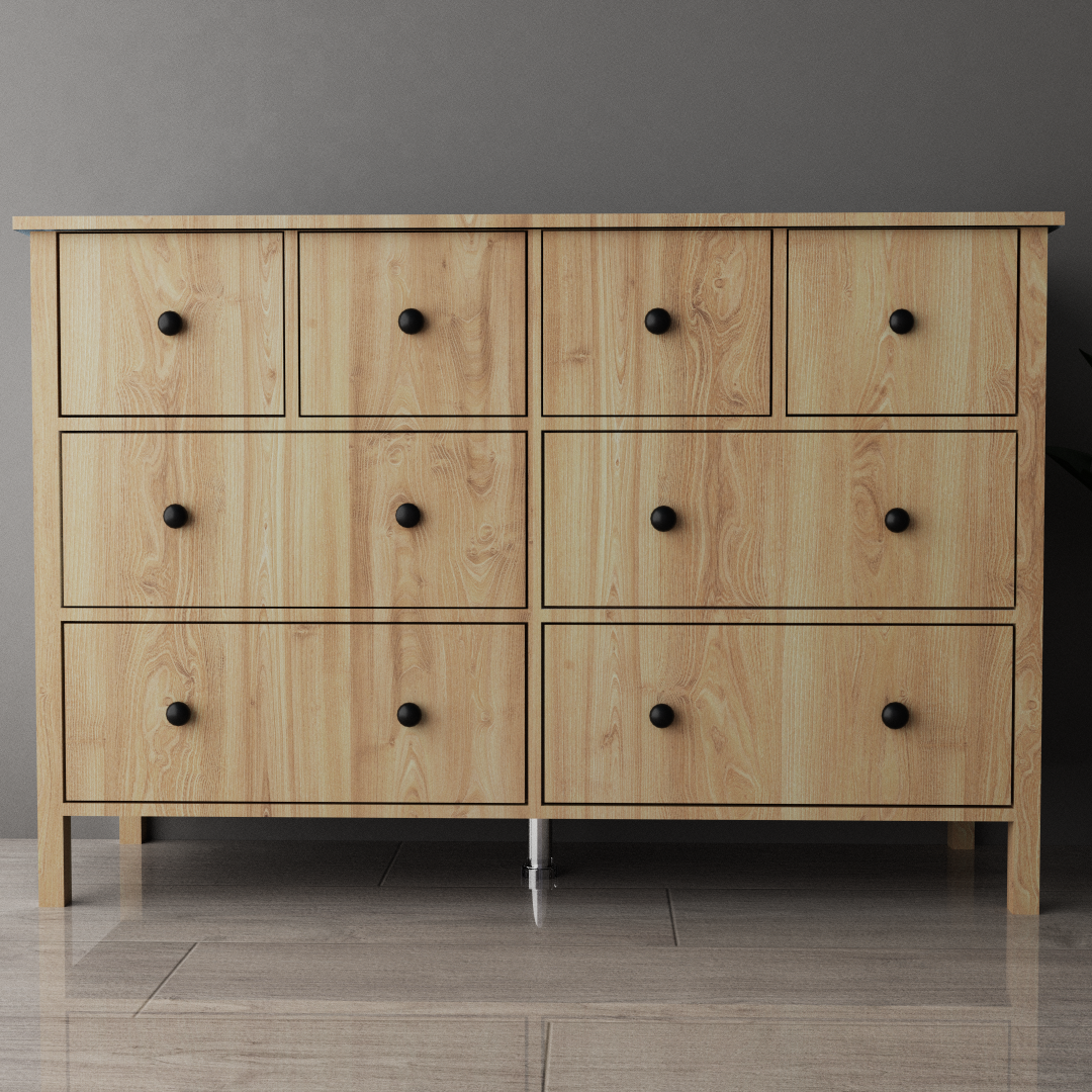 V Şifonyer %100 MDF Safir Meşe