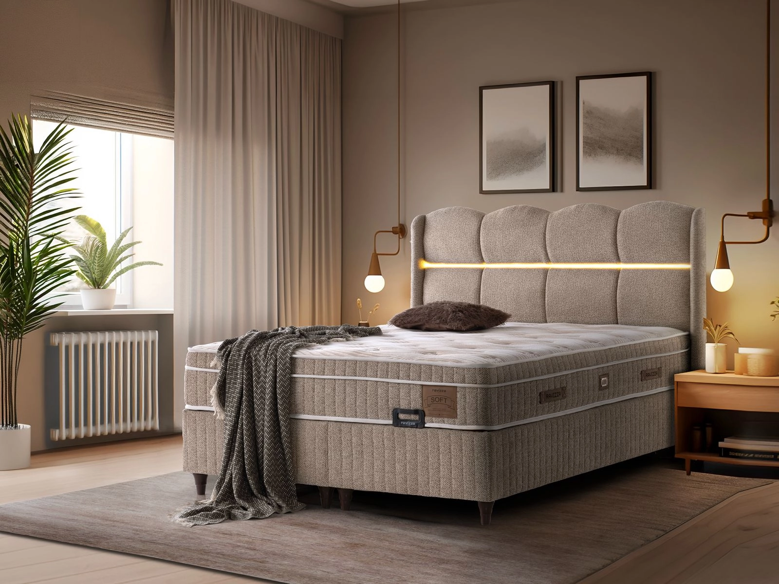 Ravizza Soft Yatak Baza Set