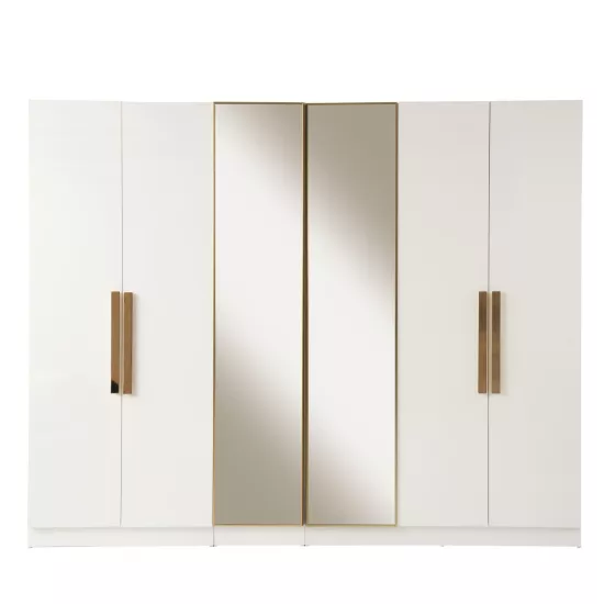Odessa %100 MDF 6 Kapılı Dolap Aytaşı