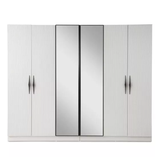  İlayda %100 MDF 6 Kapılı Dolap