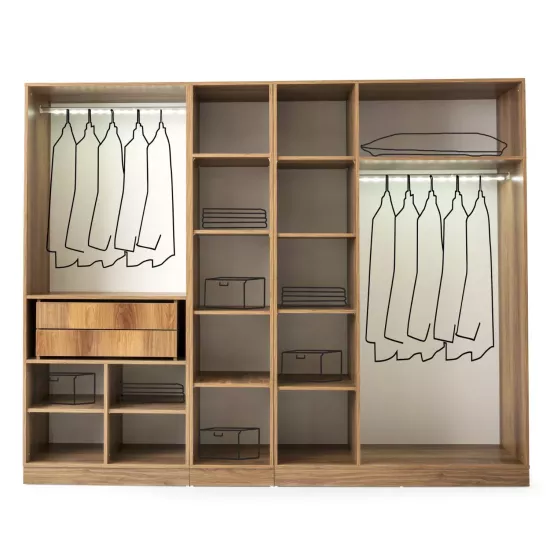 Pandora %100 MDF 6 Kapılı Dolap