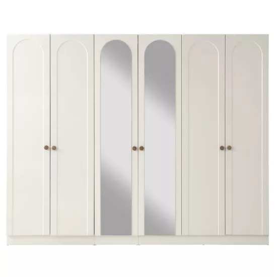 Fortuna %100 MDF 6 Kapılı Dolap