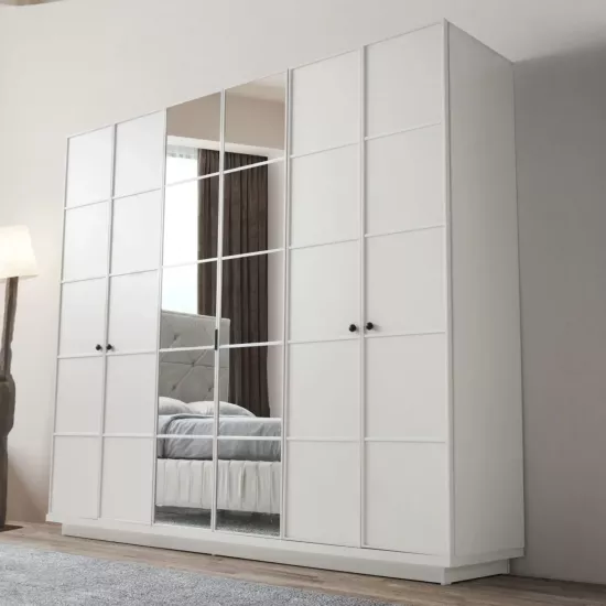 Melodi %100 MDF 6 Kapılı Dolap