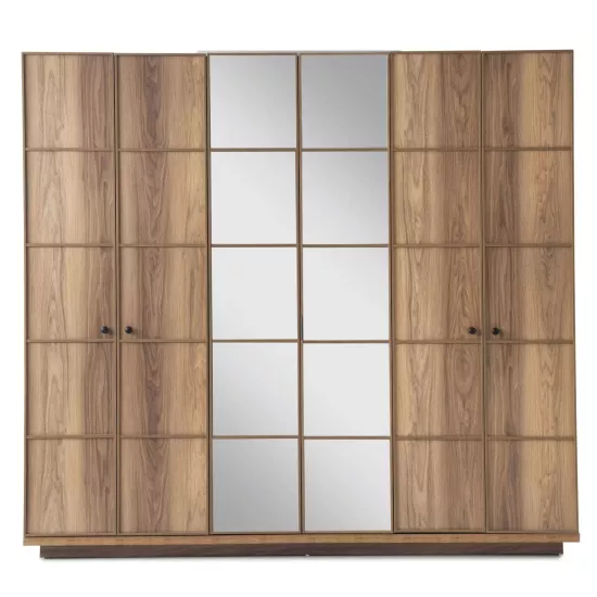 Armoni %100 MDF 6 Kapılı Dolap