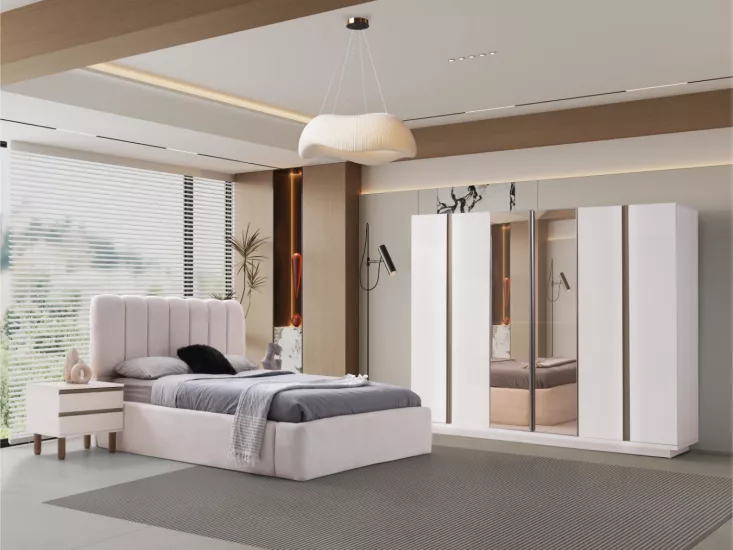 Adonis %100 MDF Yatak Odası Takımı + Baza Hediye
