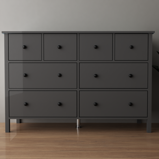 V Şifonyer %100 MDF Antrasit