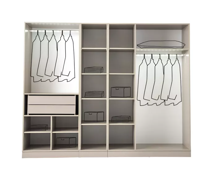 Karizma %100 MDF 6 Kapılı Dolap