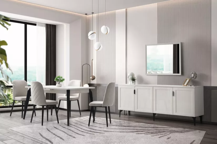 Helena %100 MDF Yemek Odası Takımı