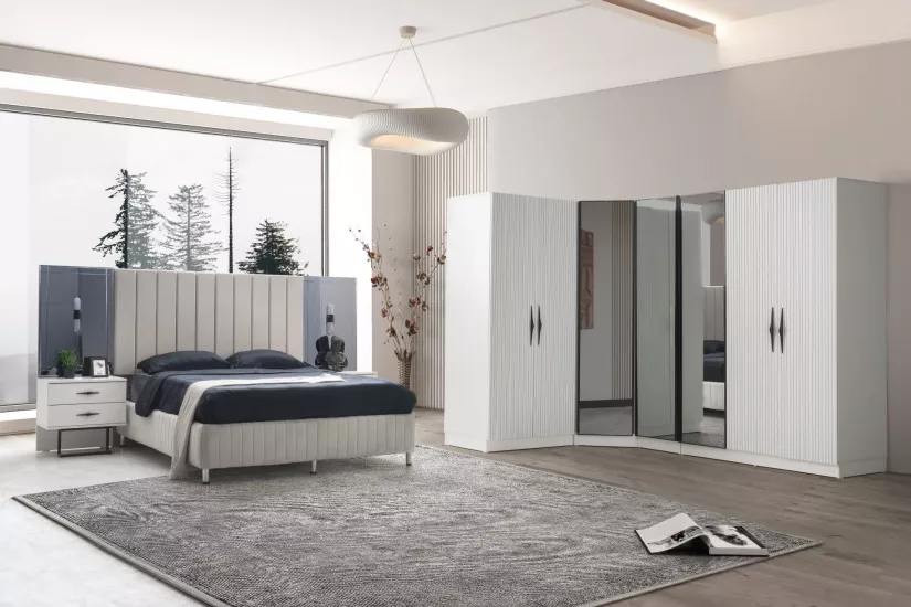 İlayda %100 MDF Yatak Odası Takımı ( Köşe )