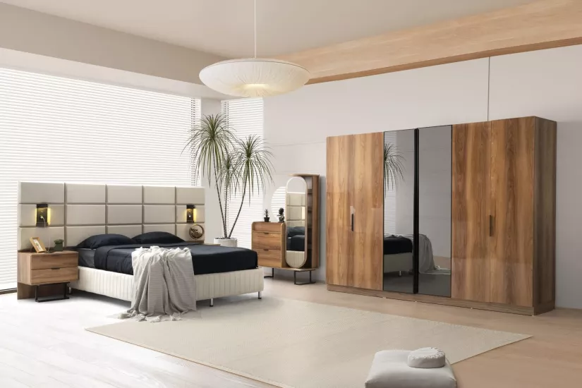 Pandora %100 MDF 6 Kapılı Yatak Odası Takımı