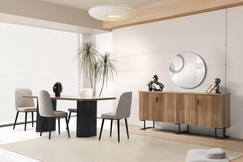 Pandora %100 MDF Yemek Odası Takımı