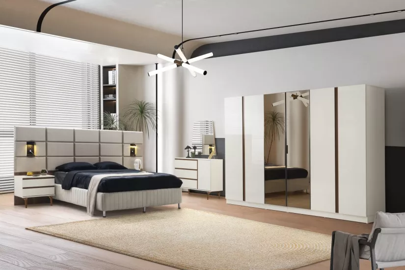 Romeo %100 MDF 6 Kapılı Yatak Odası Takımı